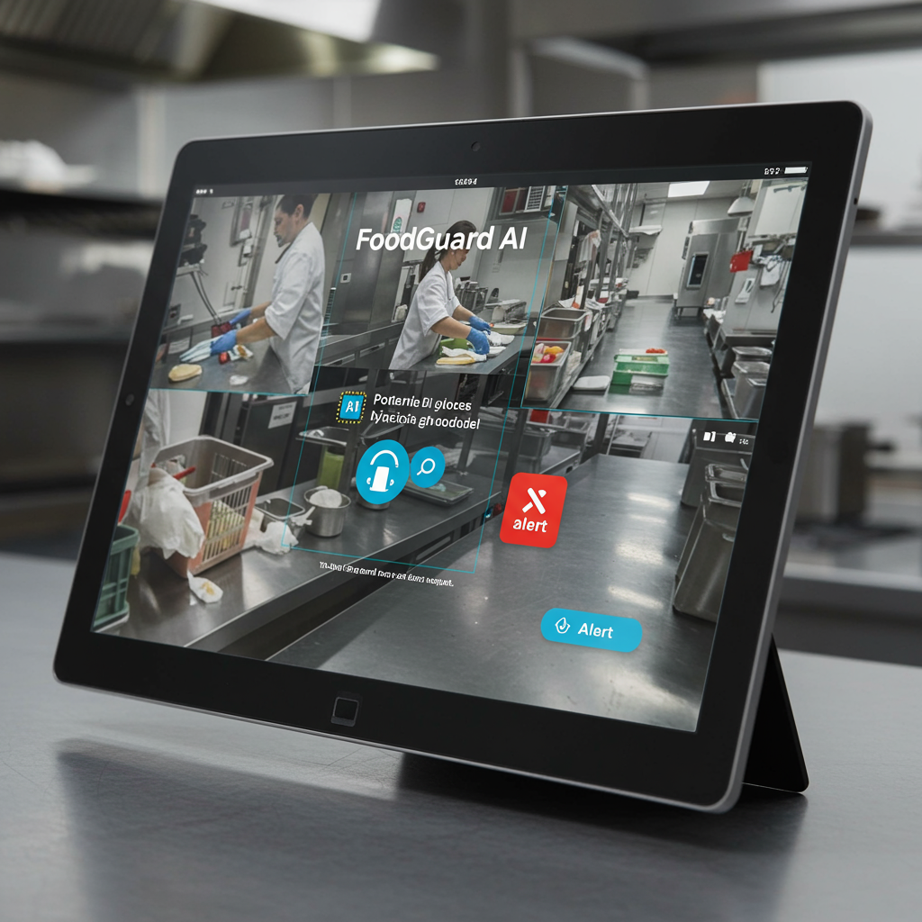 Dashboard showing FoodGuard AI alerts