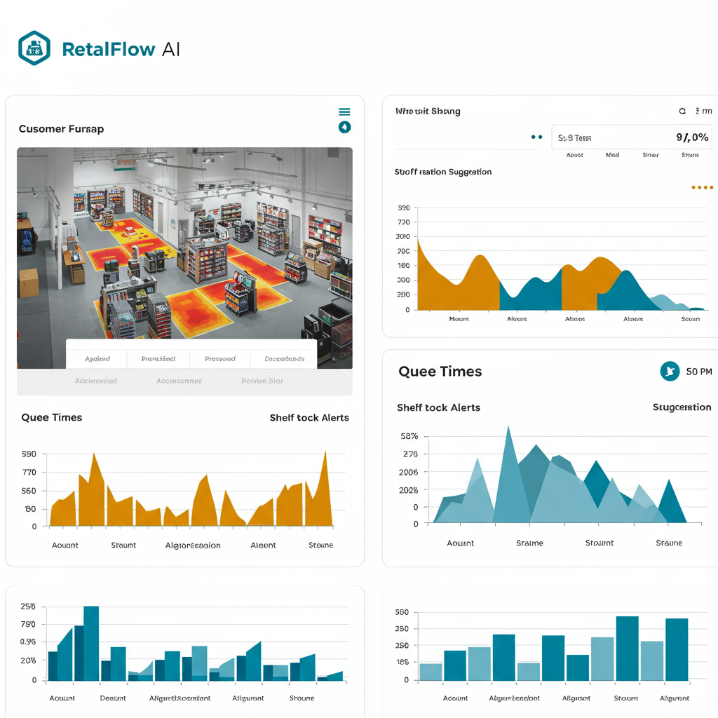 RetailFlow AI dashboard showing customer analytics