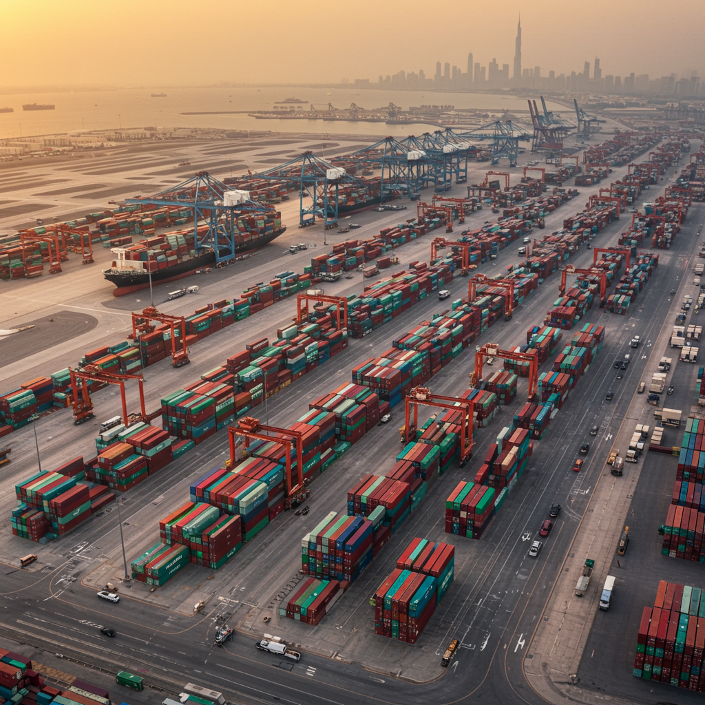 UAE Logistics Hub like Jebel Ali Port or Dubai Airports